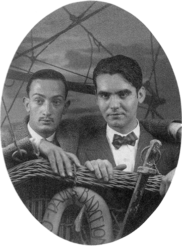 Salvador Dalí with Federico García Lorca, Barcelona (1925)