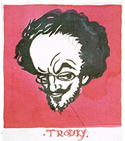 'Satirical Portrait of Trotsky,' 1923